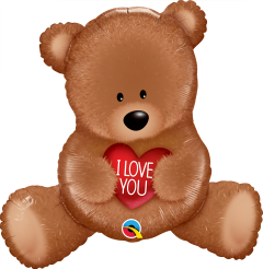 Maxi I Love You Teddy Bear folijski balon