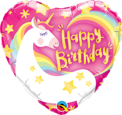 Mini Bday Magical Unicorn folijski balon na štapiću