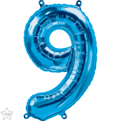 Mini folijski balon broj 9 Blue  