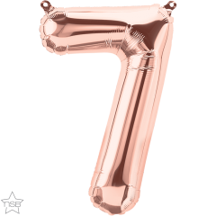 Mini folijski balon broj 7 RoseGold  