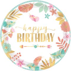 BOHO Birthday Girl tanjuri 27 cm