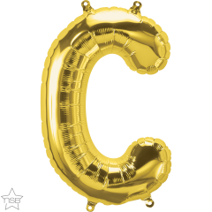Mini folijski balon slovo C Gold  