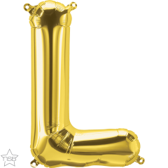 Mini folijski balon slovo L Gold  