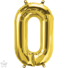 Mini folijski balon slovo O Gold  