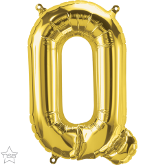 Mini folijski balon slovo Q Gold  