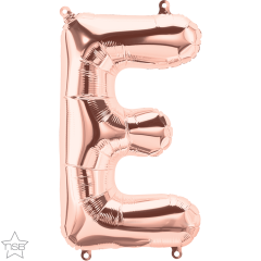 Mini folijski balon slovo E RoseGold  