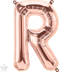 Mini folijski balon slovo R RoseGold  