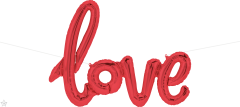 Natpis Love Red folijski balon