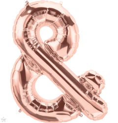 Mini folijski balon znak & RoseGold  