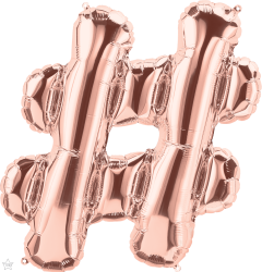 Mini folijski balon znak # RoseGold  