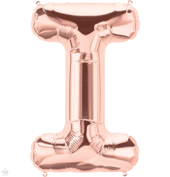 Mini folijski balon slovo I RoseGold  