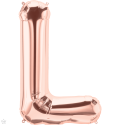 Mini folijski balon slovo L RoseGold  