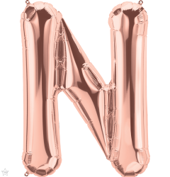 Mini folijski balon slovo N RoseGold  