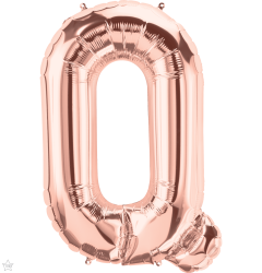 Mini folijski balon slovo Q RoseGold  