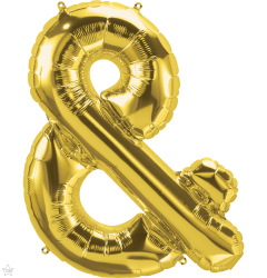 Mini folijski balon znak & Gold  