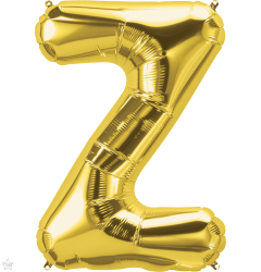 Mini folijski balon slovo Z Gold  