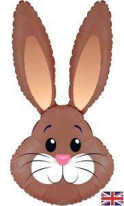 Maxi Cute Rabbit Brown folijski balon 88cm