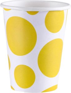 Žute točke čaše 266 ml