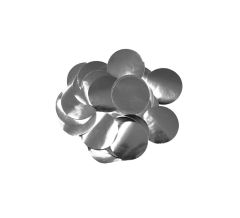 Metallic Silver folijski konfeti 1 cm