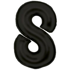 Folija balon broj 8 Silk Lustre Black