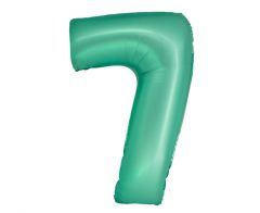 Folijski balon Smart broj 7 Mat Mint