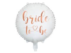 Standard Bride to Be White folijski balon