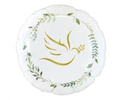 Standard Dove with Leafs folijski balon