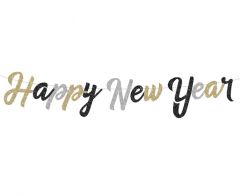 Natpis B&C Happy New Year Glitter 250 cm