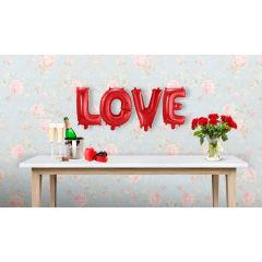 Slova LOVE red folijski balon