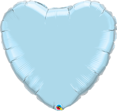 Maxi Srce Pearl Light Blue folijski balon 36"