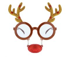 Reindeer with nose and horns naočale