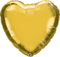 Maxi Srce Gold folijski balon 36"