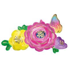 Maxi Beautiful Flowers & Butterfly folijski balon