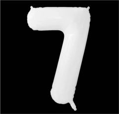 Folijski balon broj 7 White