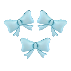 Mini Bows light blue folijski balon 3/1