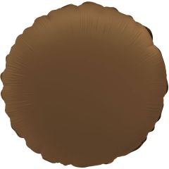 Standard Round Chocolate Brown folijski balon