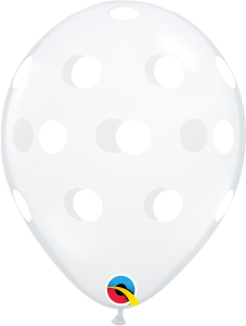 Lateks baloni 28cm Big Polka Dots DC 