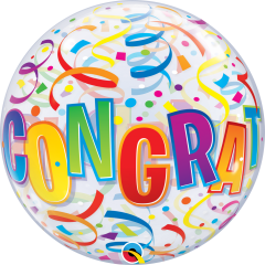 Bubble Congratulations Around pvc balon