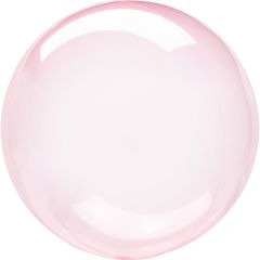 Clearz Crystal Dark Pink pvc balon