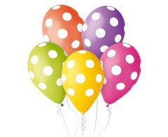 Latex baloni 30 cm Dots mix