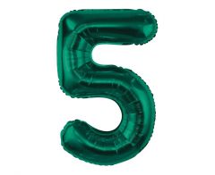 Folijski balon B&C broj 5 Bottle Green 85 cm