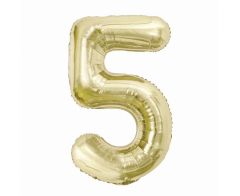 Folijski  balon B&C broj 5 Champagne
