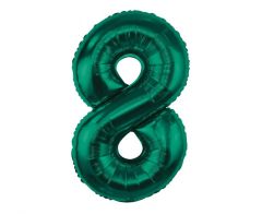 Folijski balon B&C broj 8 Bottle Green 85 cm