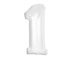 Folijski balon broj 1 White
