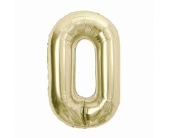 Folijski balon B&C broj 0 Champagne