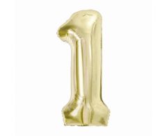 Folijski balon B&C broj 1 Champagne