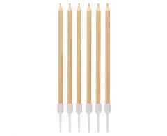 Svjećice B&C Metallic Light Gold 13,5 cm 6/1