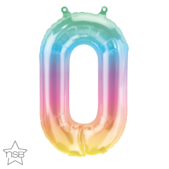 Mini folijski balon broj 0 Jelly Ombre  