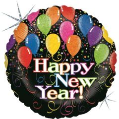 Standard Happy New Year Holographic folijski balon