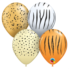 Lateks baloni 13cm Safari Special Ast